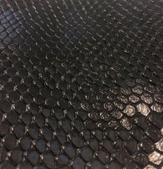 SHIPS FOLDED SNAKE SKIN SCALE 3D Texture Faux Leather Upholstery Vinyl Fabric