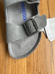 Birkenstock Arizona Soft Footbed in Gray Women’s 6-6.5 (EU 37) Men 4
