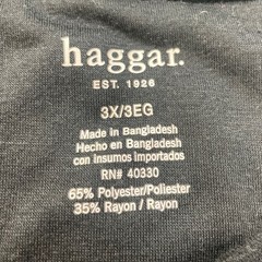 Haggar Mens 3X Lightweight PolyRayon Blend Short Sleeve Crew Neck Tee Shirt