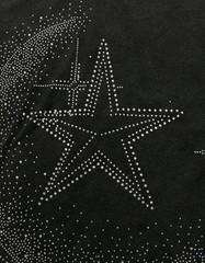 New Men Luxury Diamond Star Rhinestones Fashion Black T-Shirt High Quality