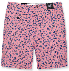 Turtle Creek Men s Pink Birdies Print Shorts Flat Front Golf Casual