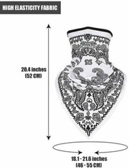2x Motorcycle Face Mask Balaclava Scarf Bandana Neck Gaiter Headwear Mouth Cover