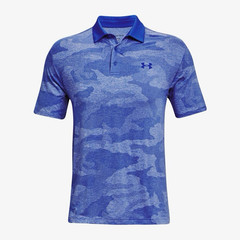 Under Armour Men’s Playoff 2.0 Camo Jacquard Polo In Oxford Blue. Short-Sleeved.