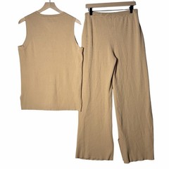 Légoe Heritage Maternity Ribbed Knit Sleeveless Tank Vest and Pants Womens 1/M
