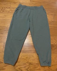 LuluLemon Mens XL Ash Stone Gray Fleece Warm Sweatpants Joggers Excellent Condit