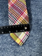 Brooks Brothers Tie Men’s Multi color USA Made Irregular Office 80s 90s
