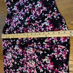 White House Black Market Dress Womens 8 Ruched Floral Instantly Slimming Sheath