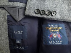 J.CREW Ludlow Jacket 38S Tweed Excellent Condition Moon Sport Coat Blazer