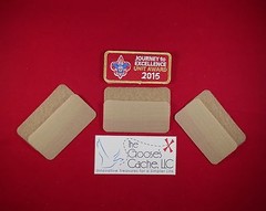 Tan Sew-on Hook and Loop for Attaching Patches to Scout BSA Shirts