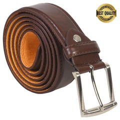 Men’s Top Grain Leather Belts for Men Genuine Solid Belt Workmen 1.5inch Width