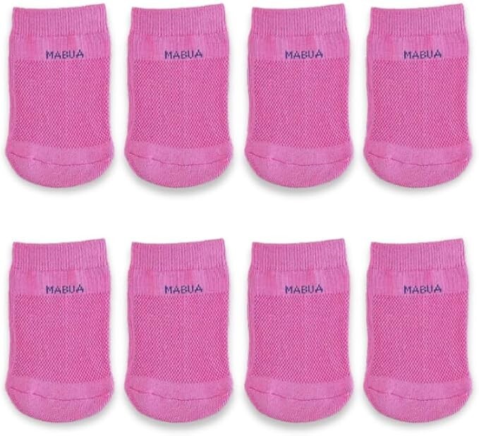 MABUA 8 Pairs Toe Socks Women No show Invisible Inside Shoes Non Skid Half Socks