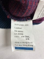 Head Sportswear Woman’s Small Size 4-6 Hand Wash Only Cold Water 30% Wool