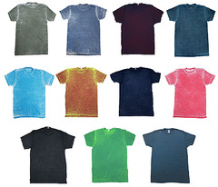 Multicolor Acid Wash T-shirts Adult S – 3XL Short Sleeve 60/40 Cotton/Polyester