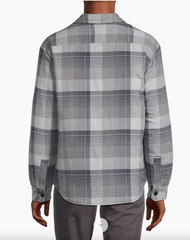 RAILS Worthing Checked Shirt Jacket In Grey Size M Orig. $228 NEW