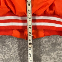 Vintage Lionel Trains Bomber Jacket Mens XL Orange Quilt Lined 80s Made In USA
