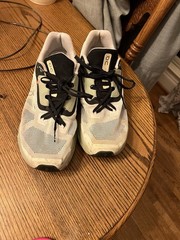On Cloudstratus Gray Green Athletic Running Shoes Women Size 11