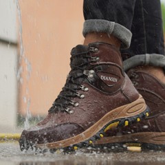 Men Work Shoes Waterproof Safety Shoes New Anti-Puncture Indestructible Shoes