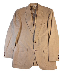 VTG Barrister Men Size 40L? 40R? 100% Camel Hair Blazer Jacket Tan Made in USA