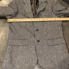Gianfranco Ruffini Blazer Mens 38S Herringbone Camel Hair Blend Italy Jacket EUC