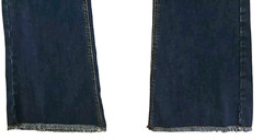 Bling A Gogo ~Youth Size XL~ Blue Denim Elastic Waist Jeans Raw Hem NWT.