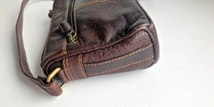 C&A ladies bag shoulder bag crossbody brown leather
