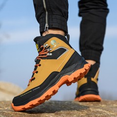 Mens Indestructible Work Boots Steel Toe Safety Shoes Waterproof Non Slip Boots