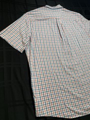 Chaps Easy Care Blue/Red/White Check Short Sleeve Button-Down Shirt Men’s XL