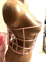 Victoria’s Secret Dream Angels Caged Underbust Strappy Corset Pink NWT