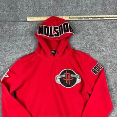 Pro Standard Hoodie Mens Size L Red Houston Rockets NBA Patch Athletic Pullover