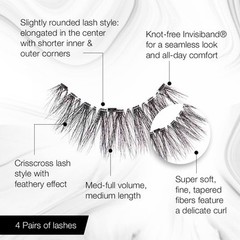 Ardell 3D Faux Mink False Eyelashes, 858, 4 Pairs