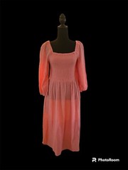 Womens Dress Puckered Gathered Bodice Size Tag Was Removed Seems 30.5 inches
