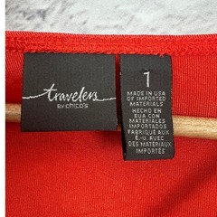 Travelers by Chico’s Womens M Career Office Vacation Resortwear Slinky Tunic Top
