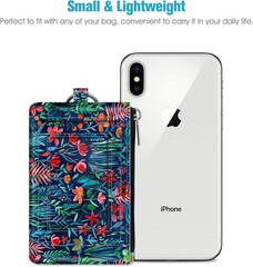 Fintie Zip ID Case Card Holder, Slim Coin Purse Wallet RFID Jungle Night