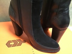 NVY COLLECTION $240 NEMESIS NEW Leather Tall boots BLACK 9,5 US