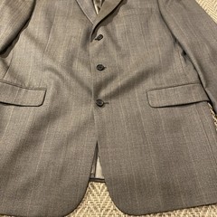 Jos A Bank 44L Long Nailhead Worsted Wool Mens Blazer Sport Coat Jacket