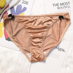 6PCS/LOT Ladies Womens Sexy Panties Satin Underwear Brief French Lingerie Bikini