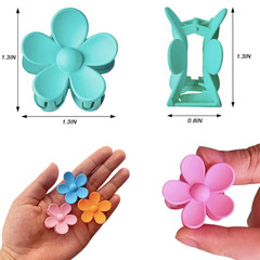 12 PCS Small Flower Hair Claw Clips for Women Kids Girls Teens, 1.37 Inch Mini J