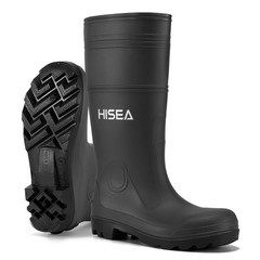 HISEA Men’s Rain Boots w/Steel Shank Waterproof Garden Fishing Outdoor Work Boot