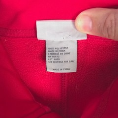 Landway Red Fleece Full Zip Jacket Women’s Size Large Outdoor Adventure