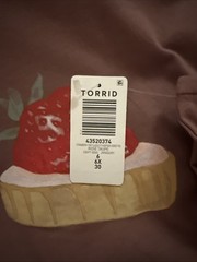 TORRID TEE SHIRT SHORT SLEEVE COTTON TOP 6 6X 6XL 30 NEW