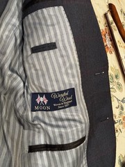 J.CREW Ludlow Slim 2-Piece Blue Plaid Worsted Wool Suit 36R 28×32