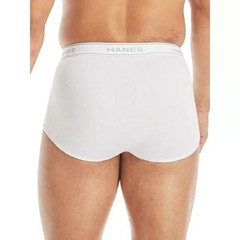 Hanes Briefs 6-Pack Men’s Tagless Underwear White ComfortSoft Waistband Wicking