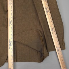 Vintage Towncraft Blazer Mens 42R Brown Check 3 Button Mod Ivy 60s Penneys