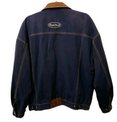 Vintage Rip Curl 90s Plaid Lined Trucker Jacket Blue Corduroy Collar Women’s M