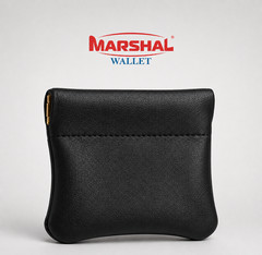 Leather Squeeze Coin Purse Pouch Change Holder For Men & Women – Balck [NEW]