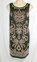 Ronni Nicole Size 20W 2X VTG Sheath Dress Black Beaded Sequin Maxi Length