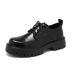 Men Oxfords Thick Sole Height Increasing Fashion Durable Leather Dress Shoes