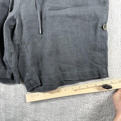 Eileen Fisher Shorts Womens M Black Organic Linen Bermuda Lagenlook Minimalist