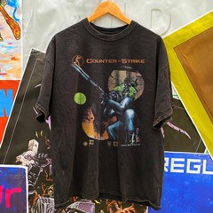 Counter-Strike 1.6 2003 T-Shirt Vintage Reprint FPS Game Retro Tee S-5XL DH1562