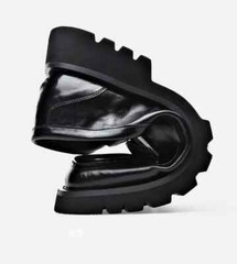 Thick Sole Leather Male Loafers Comfort Soft Dress Shoes Slip-on Driving Shoes